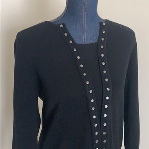 Tory Burch rivet wool sweater